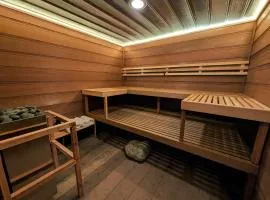 Private mountain suite with sauna & lake access