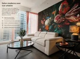 Élégant condo avec vue panoramique au cœur de Montréal