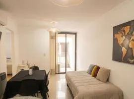 Dpto céntrico c balcon, terraza y pileta