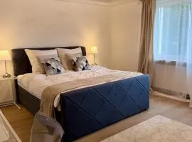 85 qm Ferienwohnung mit Kamin und riesigem Garten