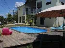 Studio accueillant à Baie Mahault, 22 m², piscine partagée.