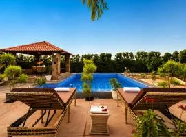 Royal Green Farm Pet-friendly 2-BHK Countryside Farmhouse with Private Pool, Gazebo and Garden