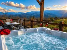 Luxury 6 BED 5 BATH Mountain Cabin HOT TUB Theater Sleeps 20 IDEAL LOCATION Fireplace KING SUITES Fire Pit GAME ROOM