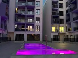 Modern apartment with a pool, 300 meters from the beach