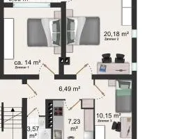 Kiel Elisabethstrasse 3 OG rechts 3 Zi Wohnung