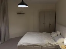 Studio with an outdoor balcony and private entrance