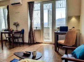 Cozy studio with view on city and Mtatsminda