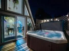 The Yay Frame Hot Tub and Sauna Arcade Staycation