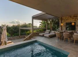 Gialova Hills - Luxury Villa with Private Pool, Sauna, Garden & Seaview