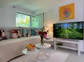 Goldregen - wood-burning stove, forest and starry sky