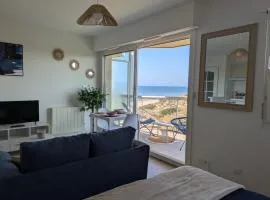 Studio de standing Vue mer,dunes Parking Privé