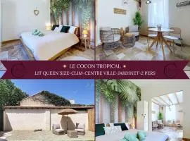 Le Cocon Tropical - Cosy, Clim, Centre-ville, Jardinet, 2 personnes