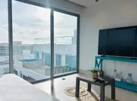 Apartamento con piscina, Morros Cartagena vista al mar y aire acondicionado 3 habitaciones