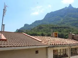 3-Story Gaudi Building with Montserrat Stone
