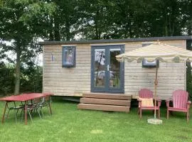 Pipowagen op Camping de Portlander
