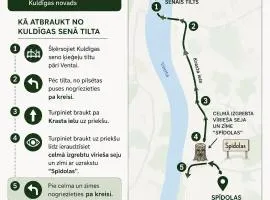 Miera pietura Kuldīgā, apartaments ar grilu