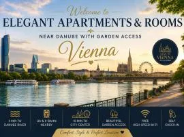 Elegant Apartments & Rooms Near Danube With Garden Access