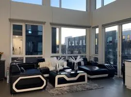 Modern Floor to Ceiling Windows City Views