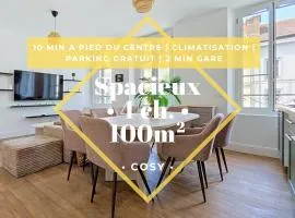 T5 spacieux & cosy - 4 chambres climatisées - 2 min Gare
