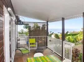 Bungalow confortable avec vue mer à Bouillante