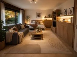 Luxury studio apartment with terrace in Meylan residential area
