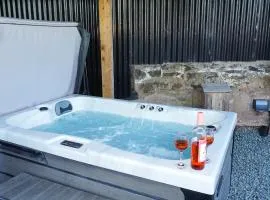 The Shire Luxury Converted Horse Lorry with private hot tub Cyfie Farm