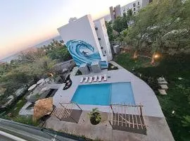 Modern Beach Apartment, Ocean View in Surf City