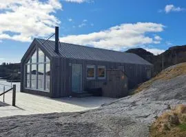 Modern waterfront house in beautiful Vika in Nusfjord, Lofoten