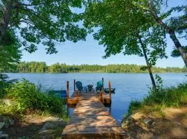 Private Dock & Deck: Tranquil Dam Pond Cottage!