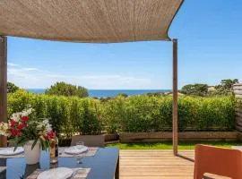 Le Laurier, mobil-home climatisé avec vue sur mer