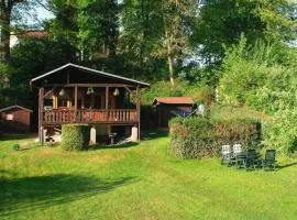 Blockhaus am Templiner See mit Seeblick