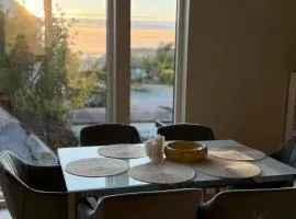 Spacious Nordic Villa Terrace, Fireplace & Sunset Views