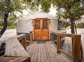 Enchanting Glamping Yurt with Access to the Tranquil Medina River in Bandera, Texas