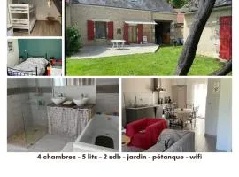 Argy Maison 4 chb-8pers-wifi-jardin-pétanque