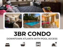 Beautiful 3BR Condo in DTWN Pool Access