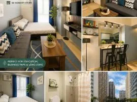 216 T3 Atrial Iloilo Pool View Comfy Central w Free Pool Access