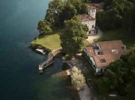 Luxury Lakefront Villa on Lake Maggiore with Private Beach