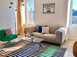 Appartement coloré T-3 hyper centre accès jardin