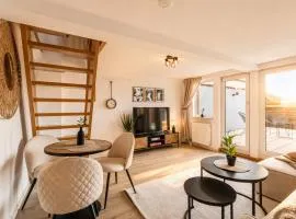 Moderne Maisonette-Wohnung in Friedberg nahe Frankfurt, Balkon, Zentral, Voll ausgestattet