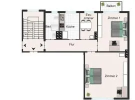 Kiel Jachmannstrasse 2OG links 2,5 Zimmer Wohnung