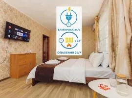 Двокімнатна квартира з 4 ліжками кондиціонером та ванною Документи для відряджень