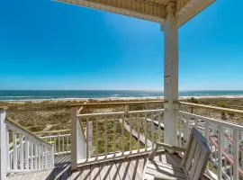 Dog-friendly beachfront bungalow with private boardwalk charcoal grill and AC