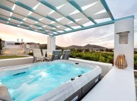 Luxury Paros Villa 1 Bedroom Villa Vrachian Earth Private Jacuzzi