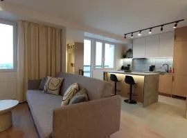 Apartament Skyline Manhattan na 16 piętrze z parkingiem i klimatyzacją
