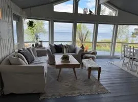 Sjøhytte med jacuzzi, sauna og panoramautsikt