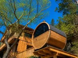 T2 avec sauna privé en extérieur