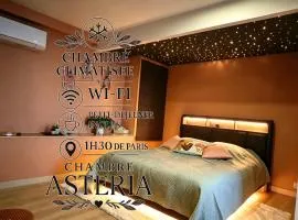 Chambre Astéria -Climatisée- Entrée Privée - Petit dejeuner inclus