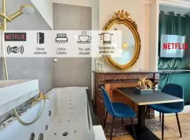 3 - Chambre privative autonome avec Baignoire et TV XL Netflix - GARE TOURCOING