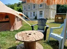 tente au chateau baie de somme