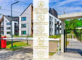 Len Apartments One Gdańsk Sobieszewo Baltic Line blisko morza na Wyspie Sobieszewskiej dla rodzin przyjazny zwierzętom z tarasem